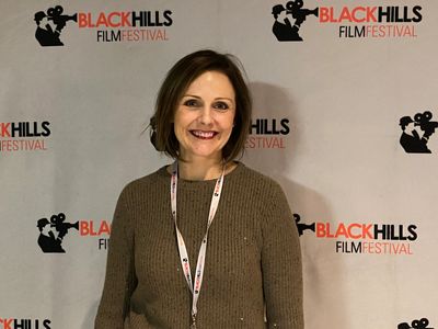 Producer/"Ruth" Actress Amanda Melby on the red carpet at the Black Hills Film Festival.