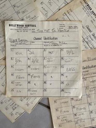 Hollywood general receipt with handwritten text