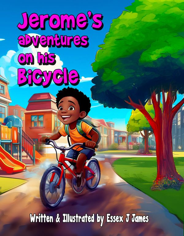 "Jerome's Adventures on His Bicycle" written & illustrated by Essex J James