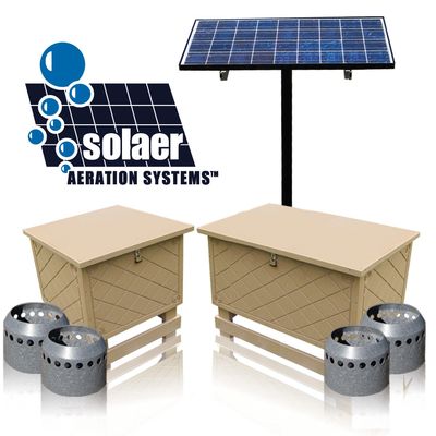 Keeton solar pond aerator