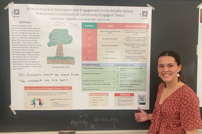 Presenting my mathematics thesis to the department
