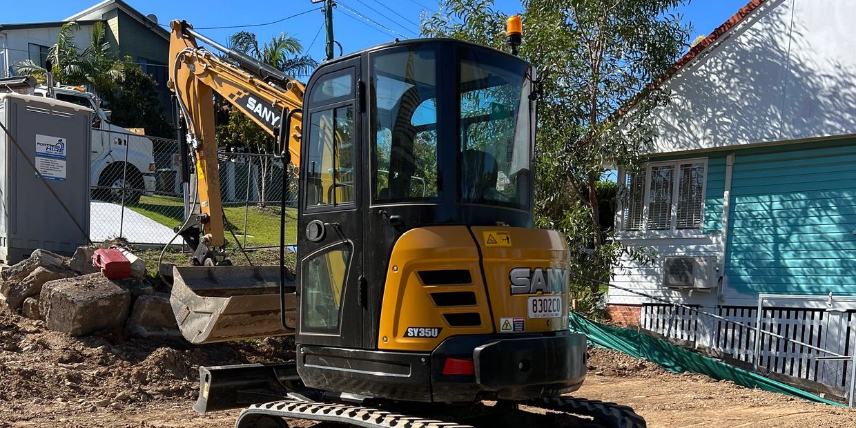 SANY-SY35U mini excavator 3.8 tonne rental
Mini excavator for residential projects