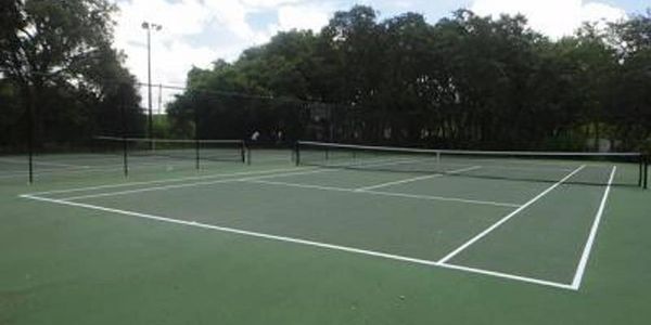 Tennis courts on site
