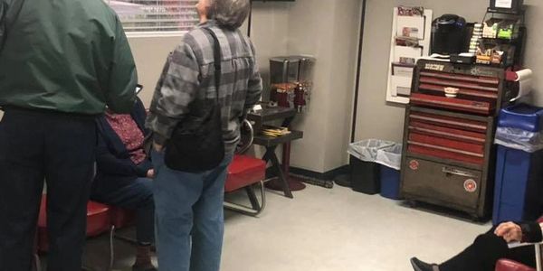 Lobby of Spencer Automotive, trusted 5-star shop for all your vehicle needs.