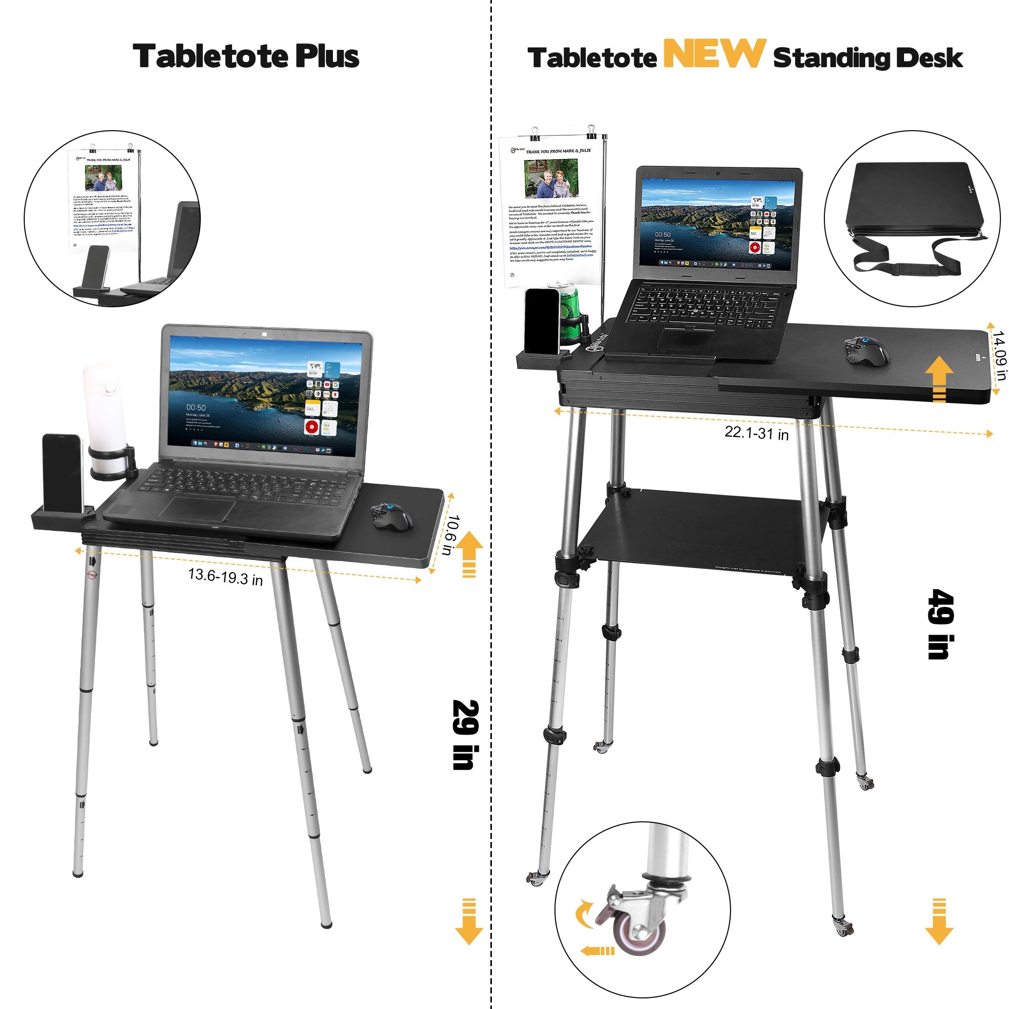 その他 table tote Laptop Table - Tabletote