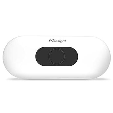 Milesight white device with a central black button or sensor.