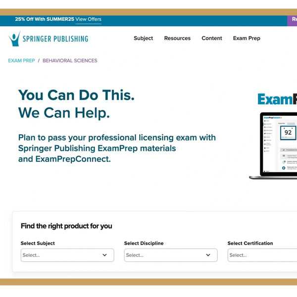 Image of a product page for ExamPrepConnect.