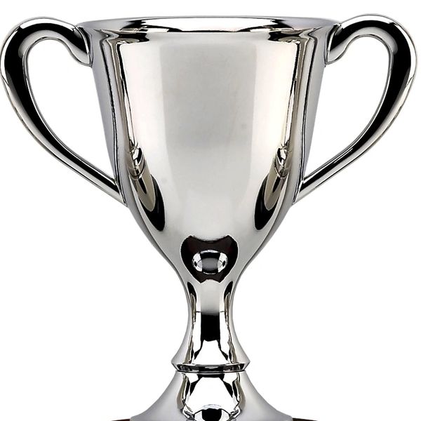 a silver trophy
