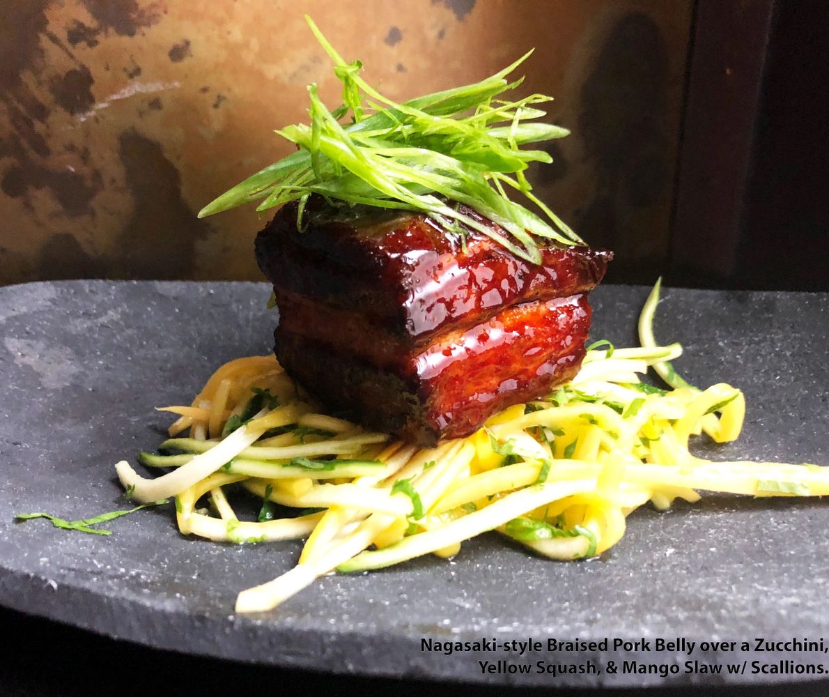 Pork Belly by Chef David Rashty. Private Chef & Event Catering. Caterer in Naples, Marco Island, Bon