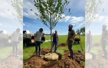 Second Nature at Reads Creek - tree planting team