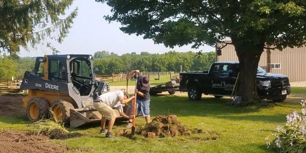 Landscaping job at Second Nature at Reads Creek, Viroqua, Readstown, La Crosse, RIchland Center