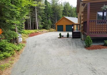 Completed driveway by Four Seasons Landscaping