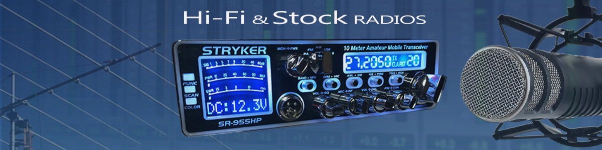 Asymod Hi-Fi Radios and Stock CB Radios