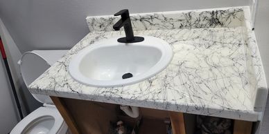Marbling effect