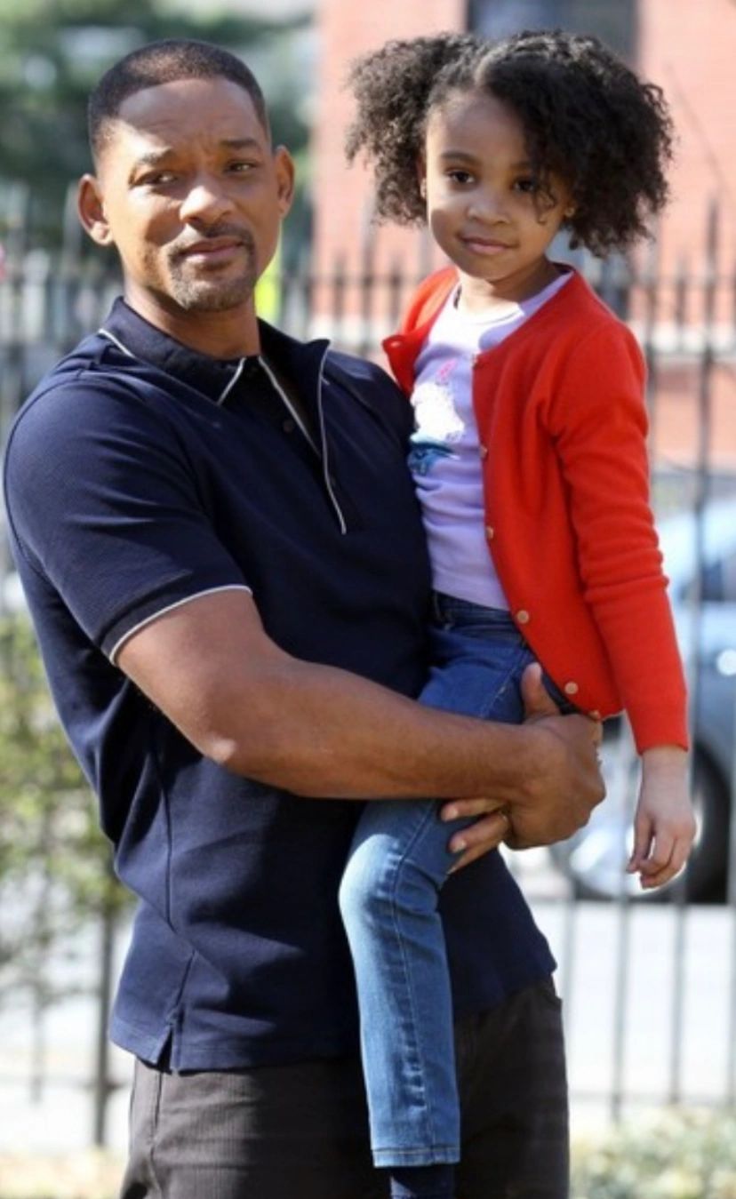 Alyssa Cheatham on the set of Collateral Beauty with Will Smith