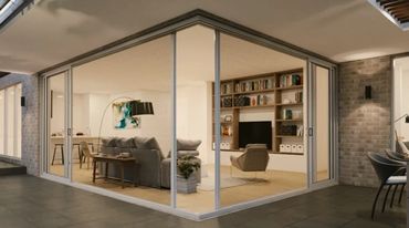 We make retractable screens that meet in a corner!