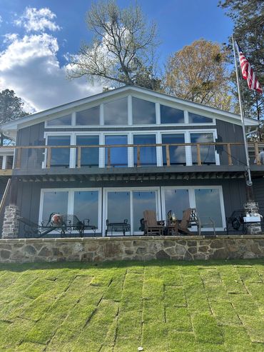 home windows renewed as SPF Tint adds appeal outside. Blocking UV Heat with Sun glare at Lake Martin