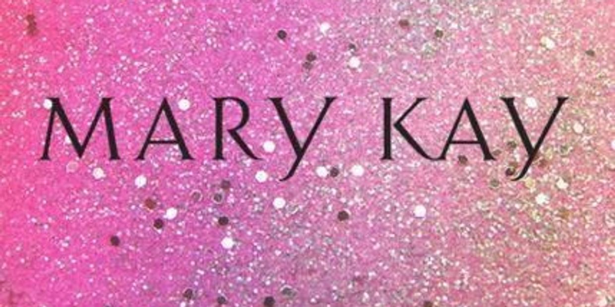 Mary Kay logo with pink sparkles