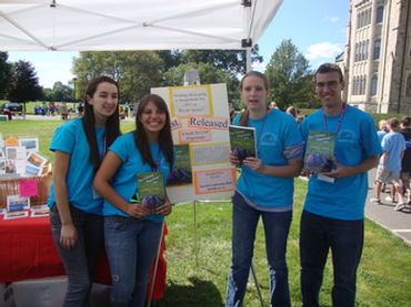 The Ultimate Pilgrimage for Catholic Youth book being held by Pilgrims of World Youth Day .