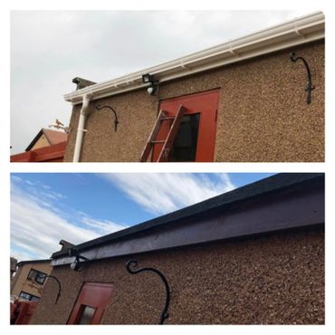 Fascia Painting and Gutter Installation in Edinburgh