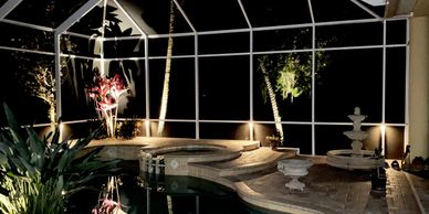 Bradenton Sarasota Parrish Pool Cage Lights and Lanai Lights