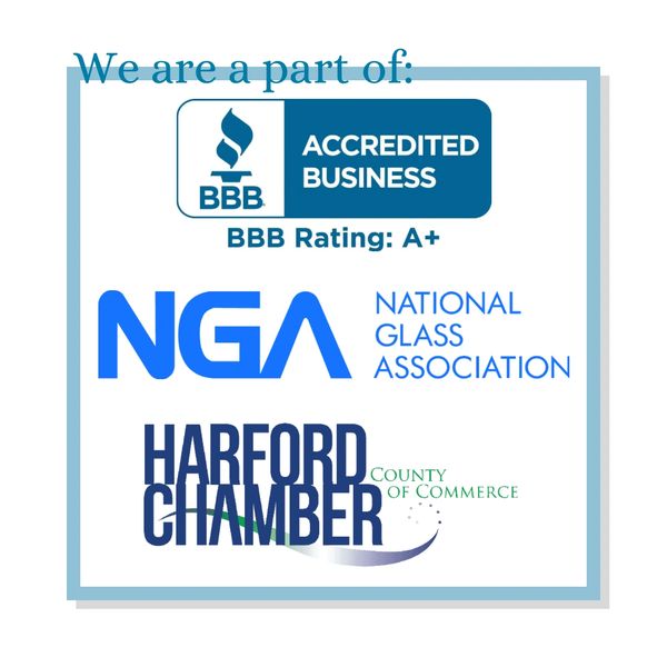 Members of better business bureau, national glass association, and Harford county chamber of commerc