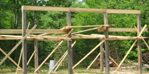 Pole Barn under construction