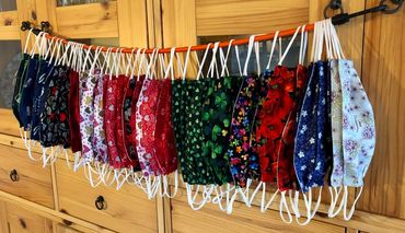 Masks in a variety of patterns/themes - can be custom made to order