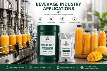 Premium Chaunsa Mango Puree and mango concentrate for juice, nectar, smoothie and beverage manufacturing applications.