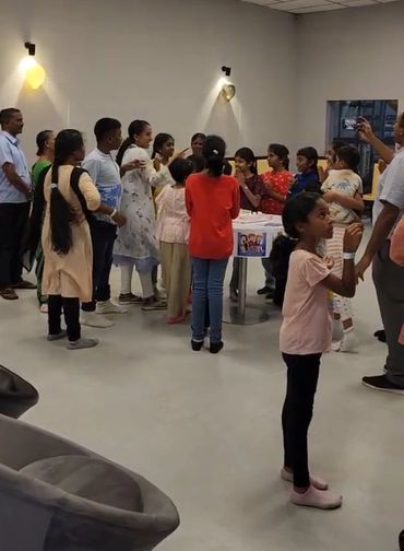 Birthday celebration for a kid inside a kids play area in Coimbatore, The Play Kingdom.