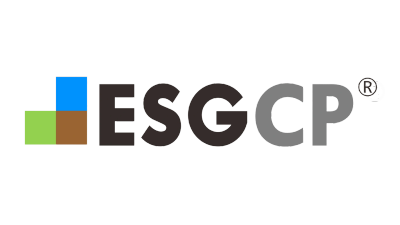 Logo with letters ESGCP and colorful squares.