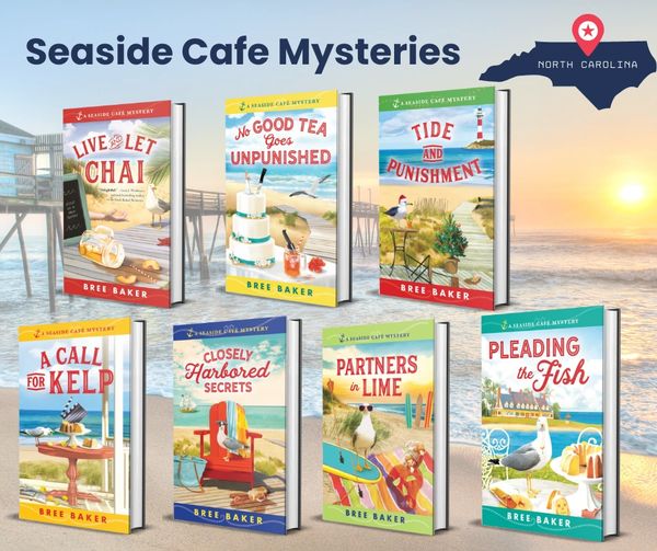 Seaside Cafe Mysteries cozy mystery books novels by Bree Baker