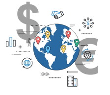 Global payments with frictionless borders to send and receive currencies