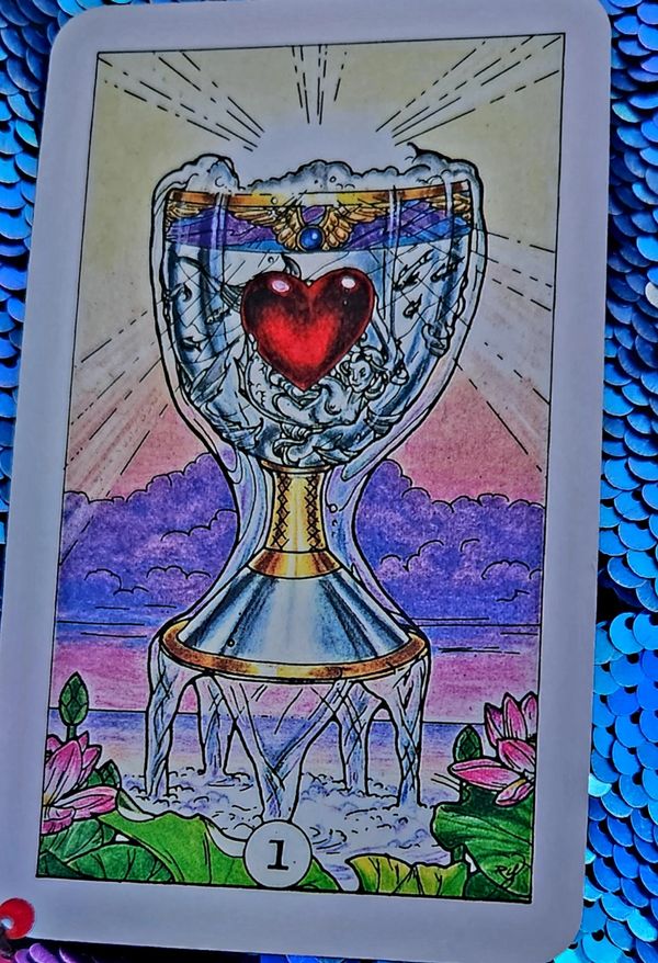 Tarot card ace of cups