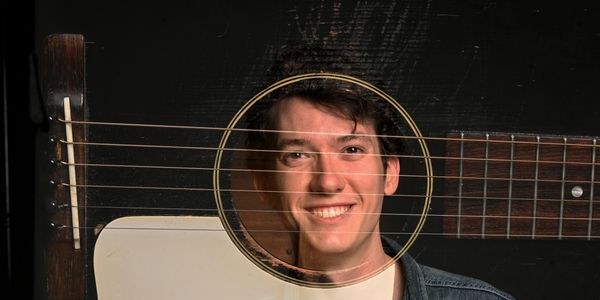 Headshot of Folk Musician Mason Via taken by Michael Weintrob, (Instrumenthead)