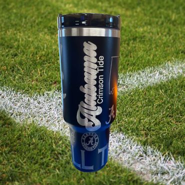Alabama laser engraved tumbler