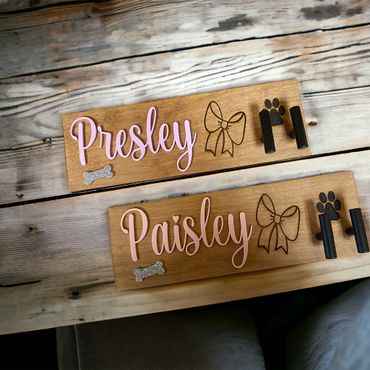 personalized dog leash holder