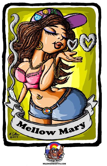 "Mellow Mary" 11 x 17 print on hemp paper $29.95