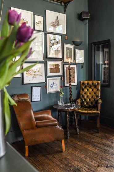 The Love2Sketch art gallery inside the Selkirk in Tooting.