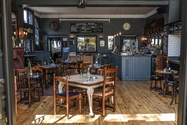 The interior of the Selkirk Pub in Tooting, South London.