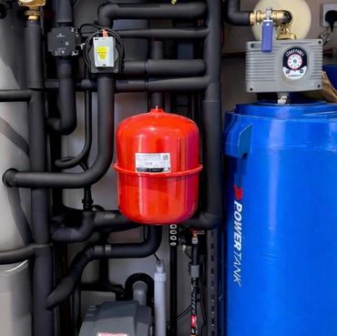 plant room for heat pump