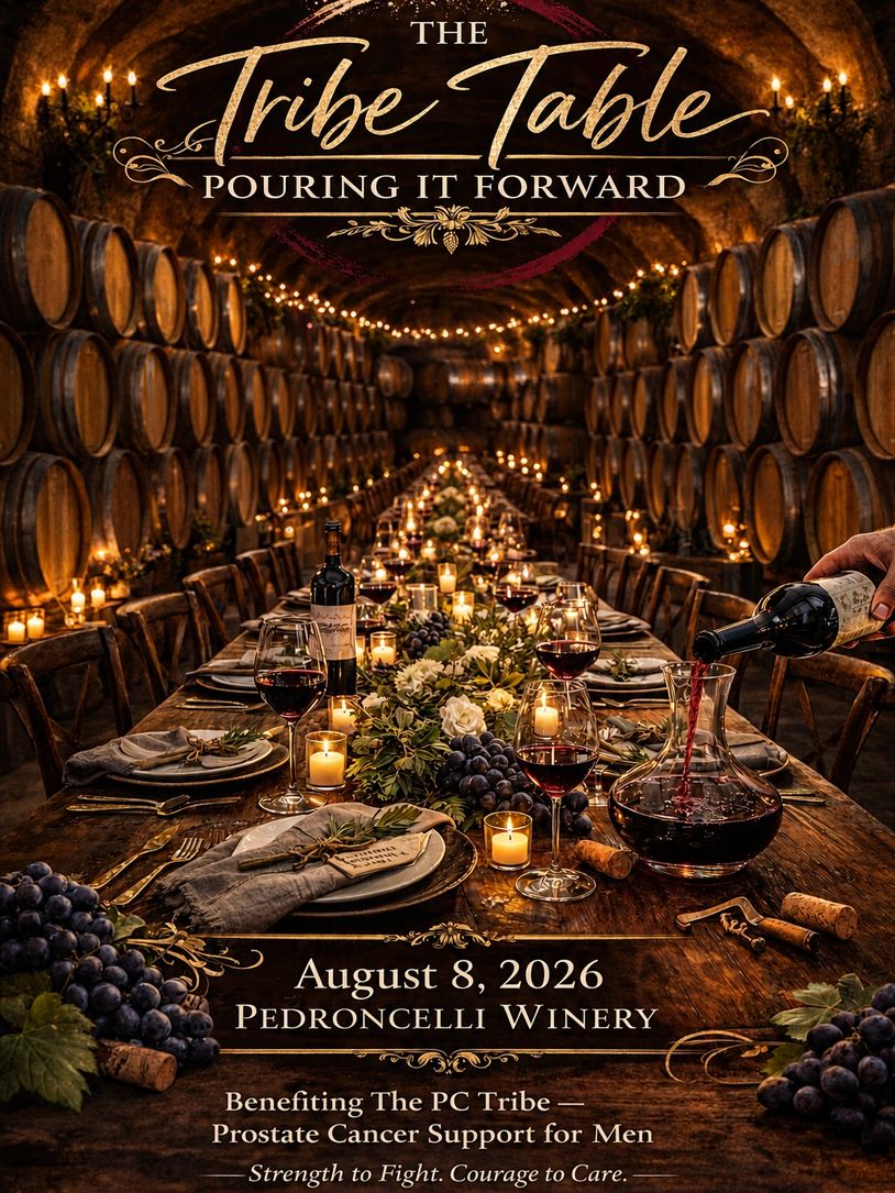 image showing a barrel room and dining table