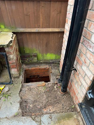 open drain where rats are gaining access