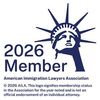 2026 Member badge of the American Immigration Lawyers Association.