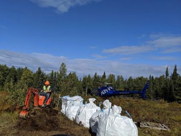 Site Cleanup on Pilot Mountain outside of Galena, Alaska
