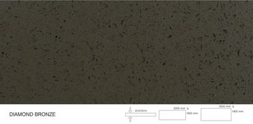 Sparkle Bronze Quartz Slab Regular and Super Jumbo with 78*138 Inches or 2000*3500 mm size.