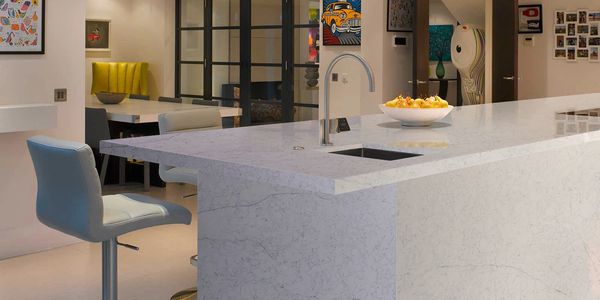 Cararra Engineered Quartz for Kitchen Countertop - Alicante Quartz | AQS