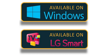 available using Windows or LG smart tv