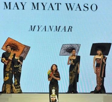 WORLD FASHION EXHIBITION MAY MYAT WASO COUTURE MYANMAR