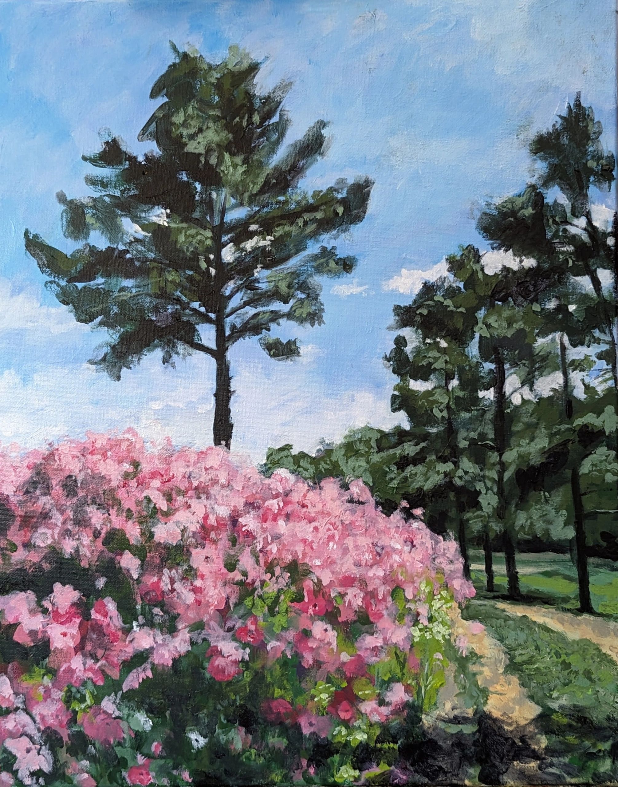 "Wildflower Meadow" 16x20 acrylic on canvas 2024 . This piece has been accepted to the Art of Georgi